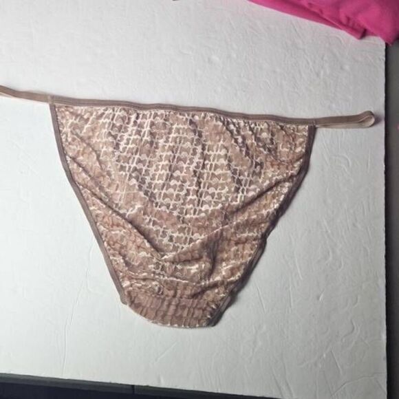 SKIMS LOGO FLOCKED SIDE STRING PANTY NWT - Picture 4 of 9